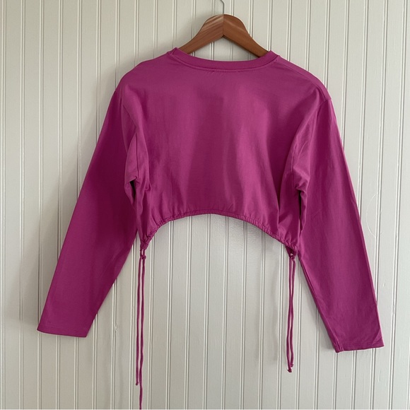 Zara Long Sleeve Crop Top - Picture 2 of 3